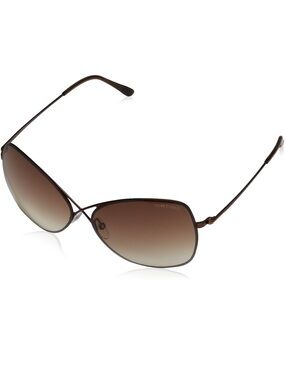 Tom Ford Brown Gradient Aviator Sunglasses for Women